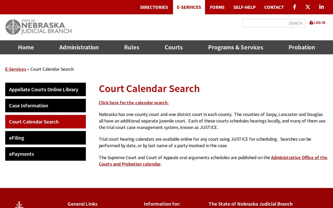 Wheeler County court calendar Nebraska court-calendar explanation